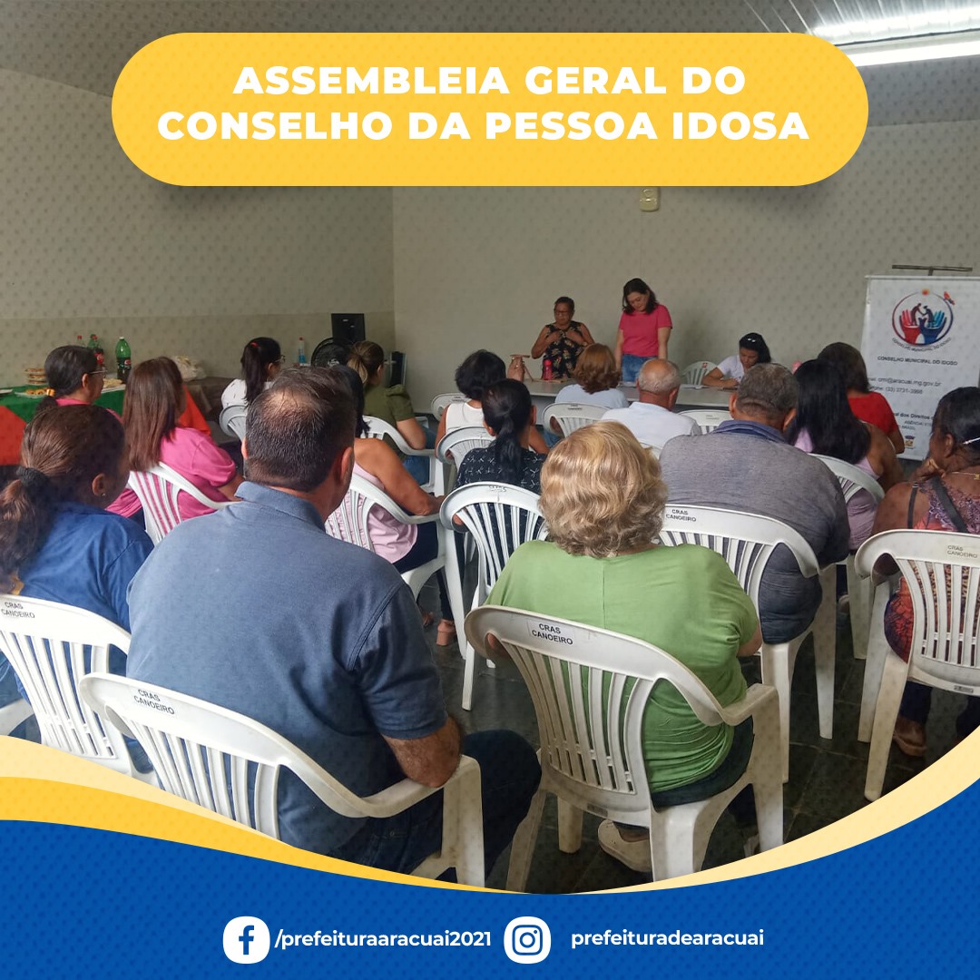 Conselho Municipal do Idoso de Araçuaí reformula quadro de conselheiros.